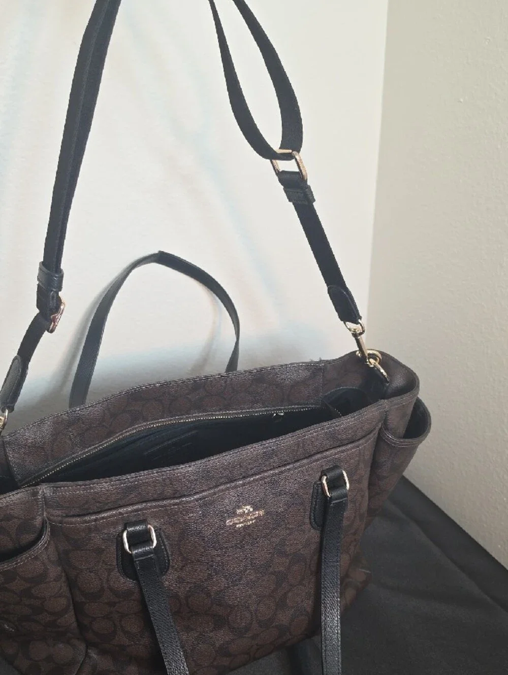 Coach baby bag